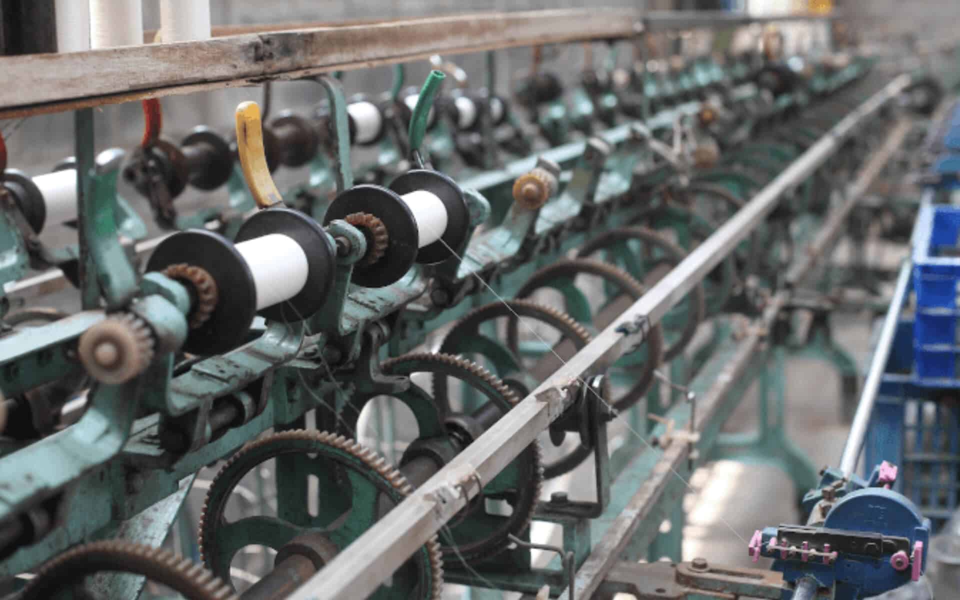 An old weaving machine from the early 1900s as a reflection of automation early years